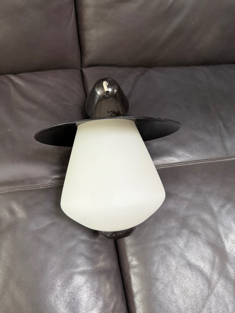 Anvia hanglampje Bakeliet Opaalglas Hala Dijkstra, Ophalen, E27 (groot), Zo goed als nieuw, Glas