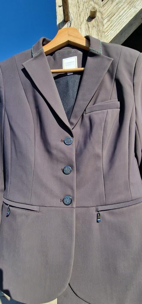 Samshield wedstrijd jasje mocca 38, Dieren en Toebehoren, Paardrijkleding, Bovenkleding, Dressuur, Ophalen of Verzenden