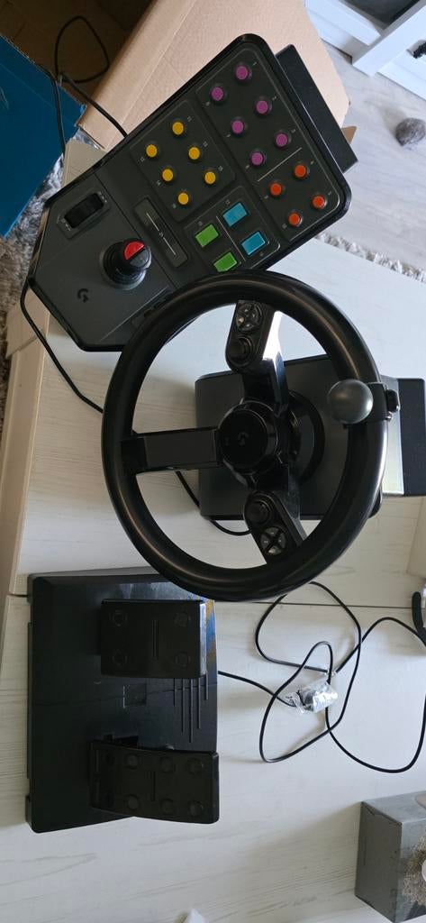 Logitech G Saitek Farm Simulator Heavy Equipment Bundle, Ophalen, Racestuur, Zo goed als nieuw, PC