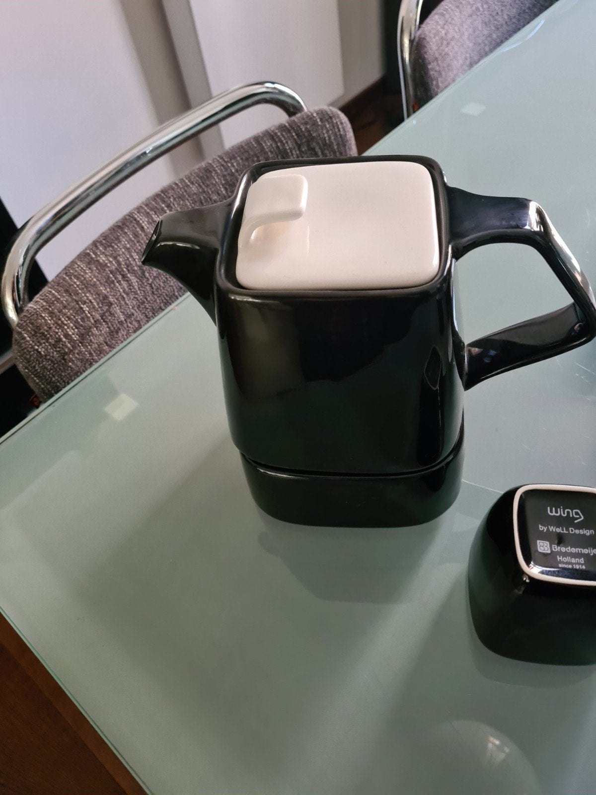 Zwart&Wit thee servies zie beschrijving, Huis en Inrichting, Keuken | Servies, Ophalen, Overige merken, Zo goed als nieuw, Overige stijlen