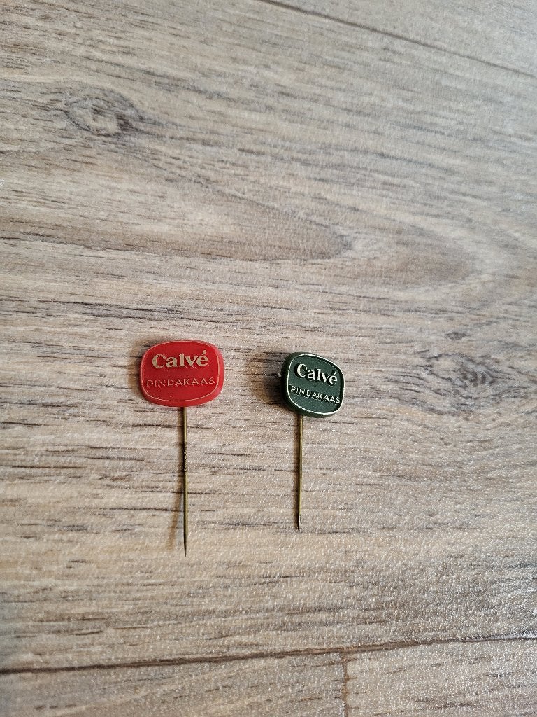 2x Pins Speldjes Calve Pindakaas Nederland, Ophalen of Verzenden, Zo goed als nieuw