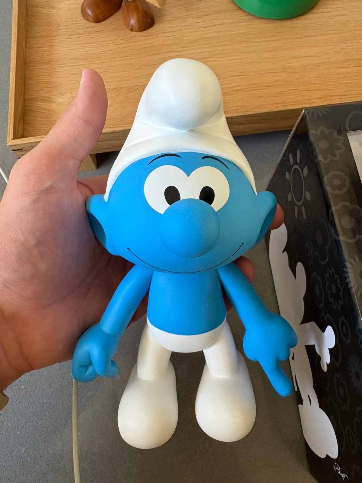 Smurf beeld van Leblon-Delienne en Artoyz, Ophalen of Verzenden, Zo goed als nieuw, Grote Smurf, Poppetje, Figuurtje of Knuffel