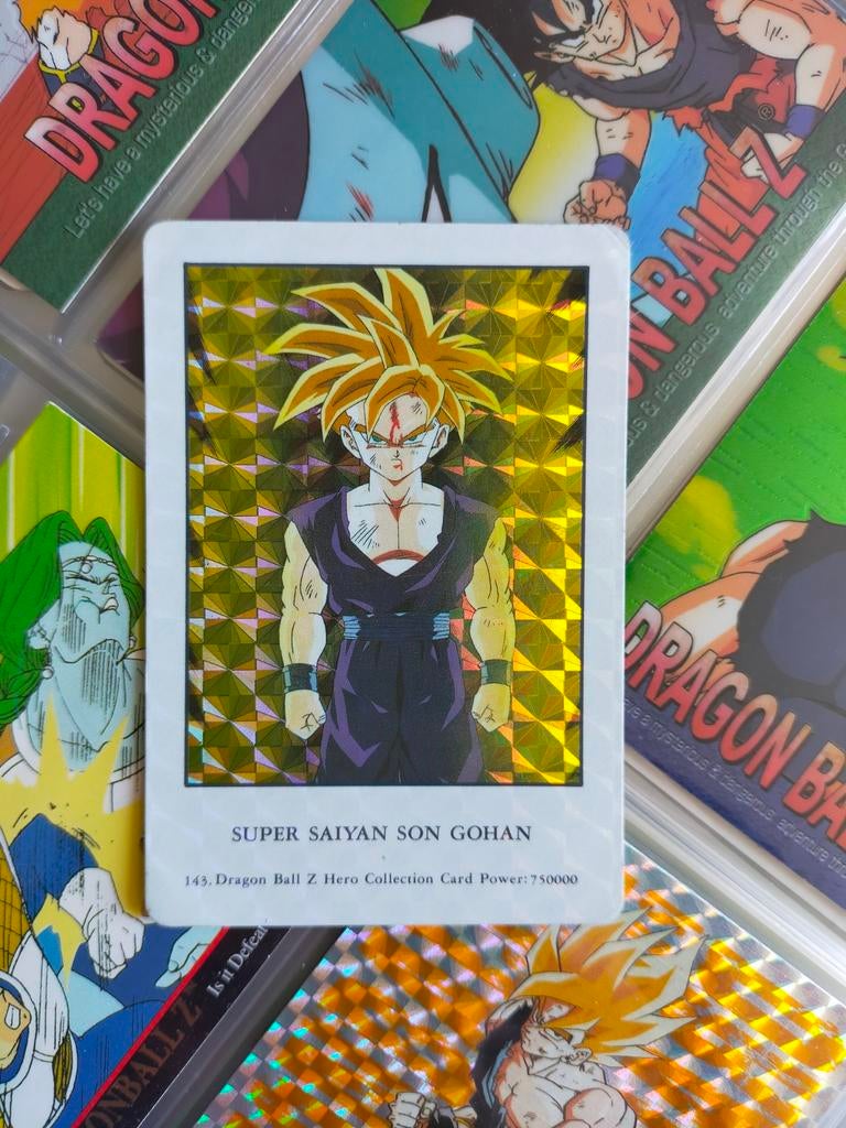 Dragon Ball Z Super Saiyan Son Gohan Foil Kaart, Hobby en Vrije tijd, Verzamelkaartspellen | Overige, Ophalen of Verzenden, Gebruikt