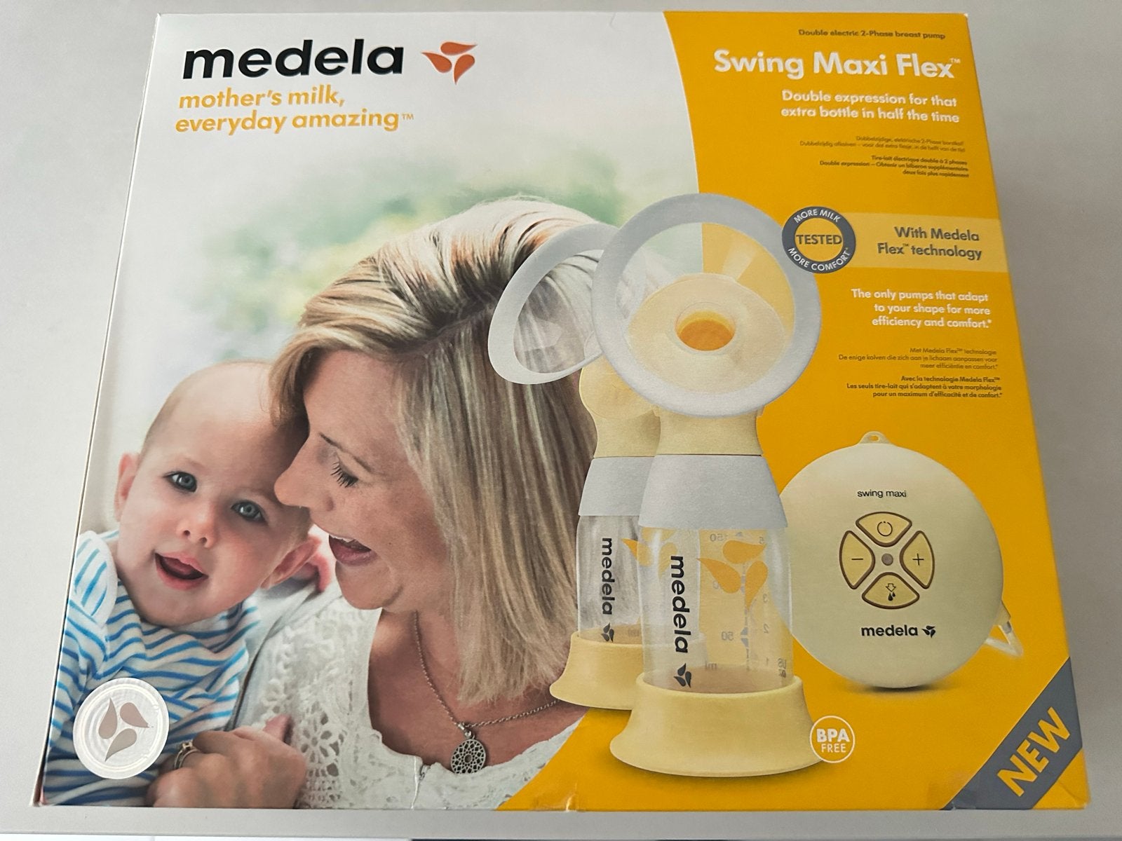 Medela Swing Maxi Flex dubbele elektrische borstkolf, Medela, Borstkolf, Ophalen of Verzenden, Zo goed als nieuw