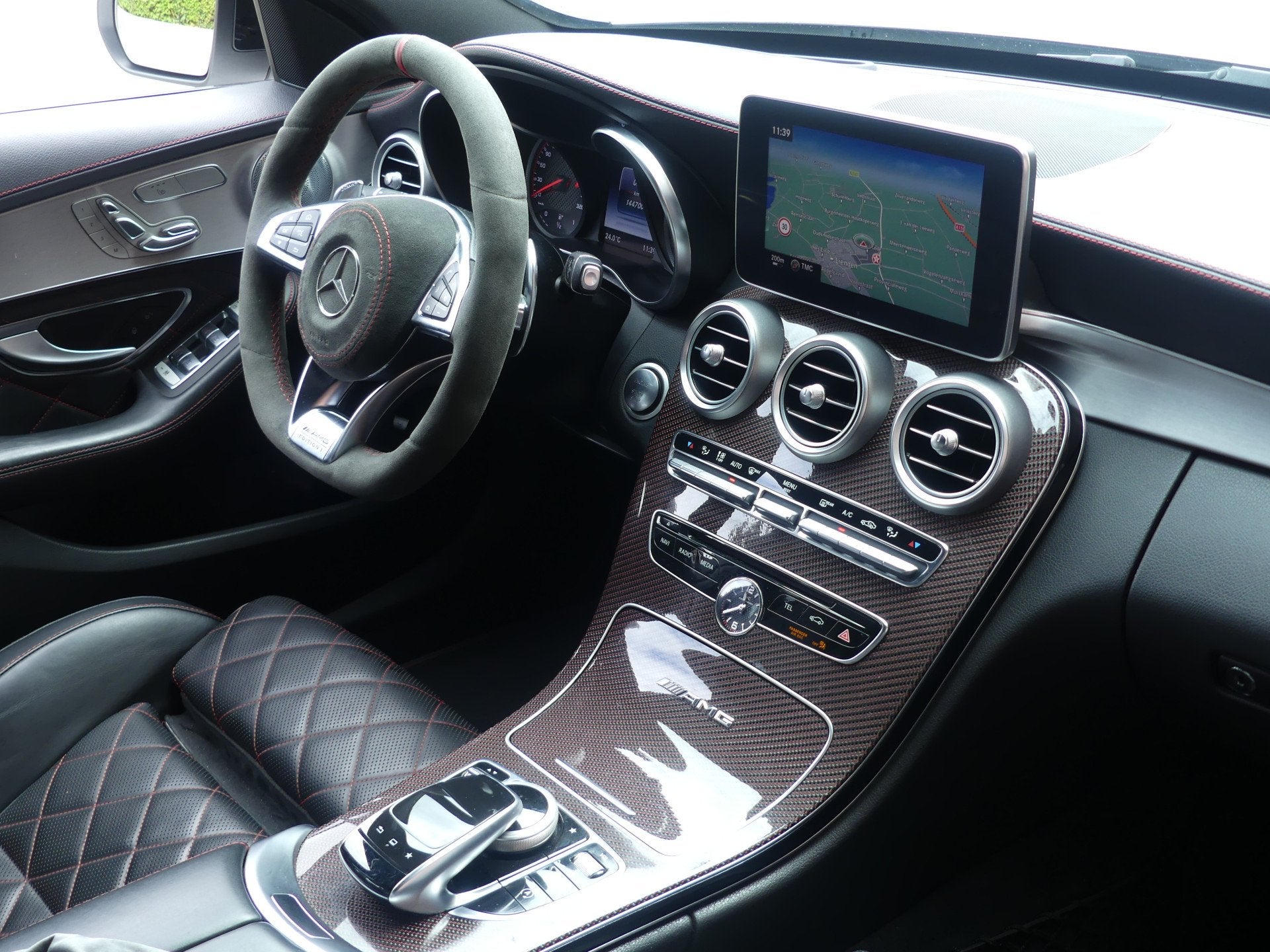 Mercedes-Benz C-Klasse AMG 63 S Edition 1 Headup Display Kui, Auto's, Automaat, Achterwielaandrijving, Gebruikt, 510 pk