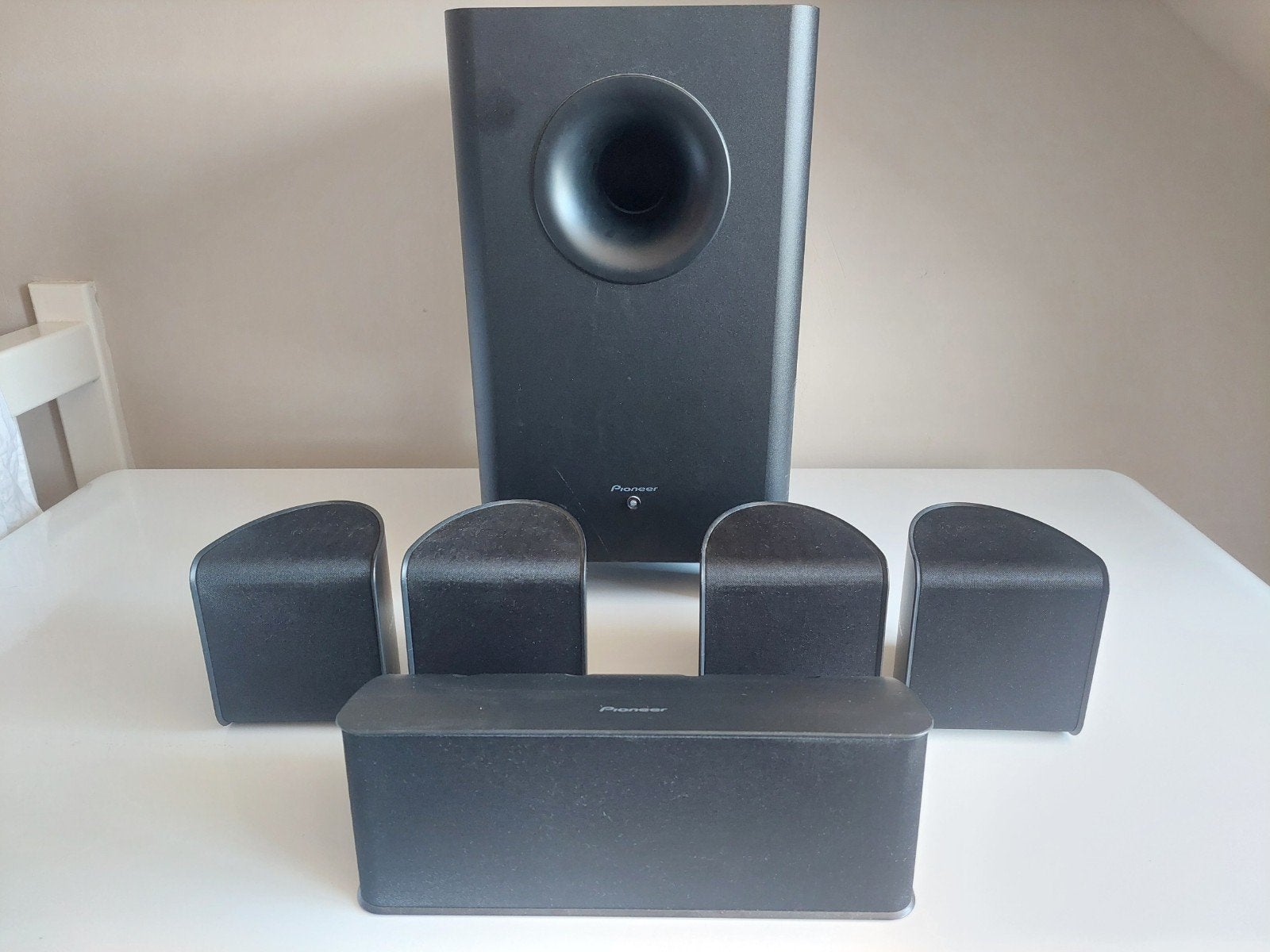 Pioneer 5.1 Home Cinema Set met Onkyo HT-RC630 Receiver, Ophalen, 70 watt of meer, Zo goed als nieuw, Pioneer