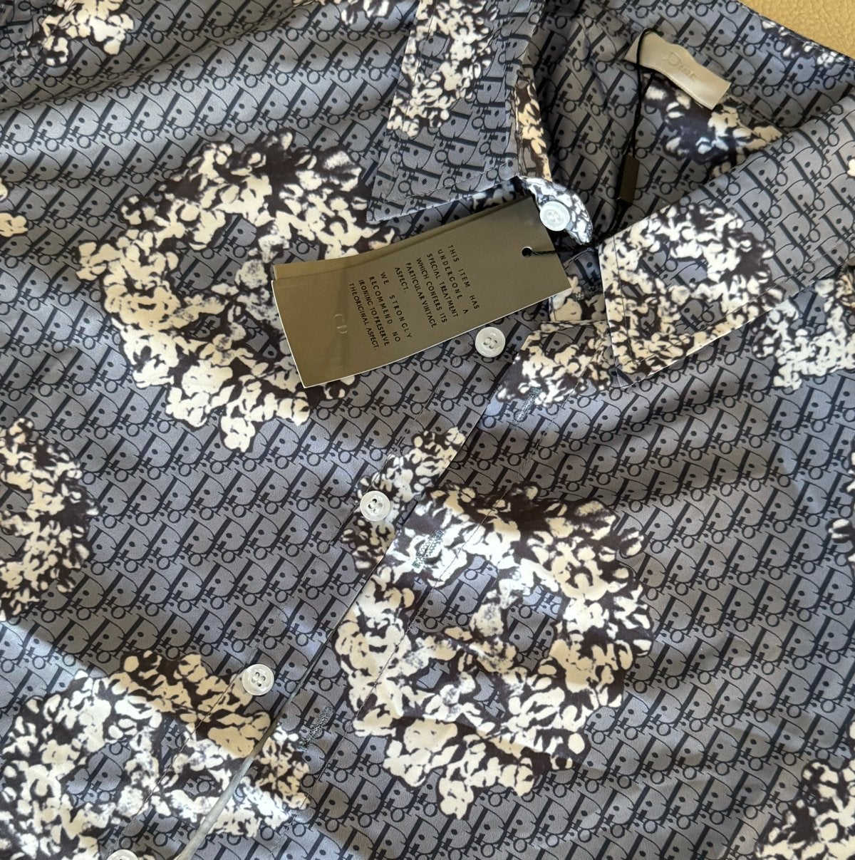 Dior Oblique overhemd met bloemenprint, Kleding | Heren, Ophalen of Verzenden, Nieuw, Blauw, Halswijdte 39/40 (M)