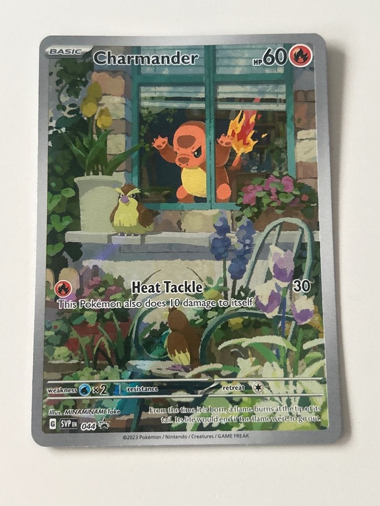 Pokemon illustratie rare, promo, S.V.P. 044, obsidian flames, Ophalen, Zo goed als nieuw, Losse kaart, Foil