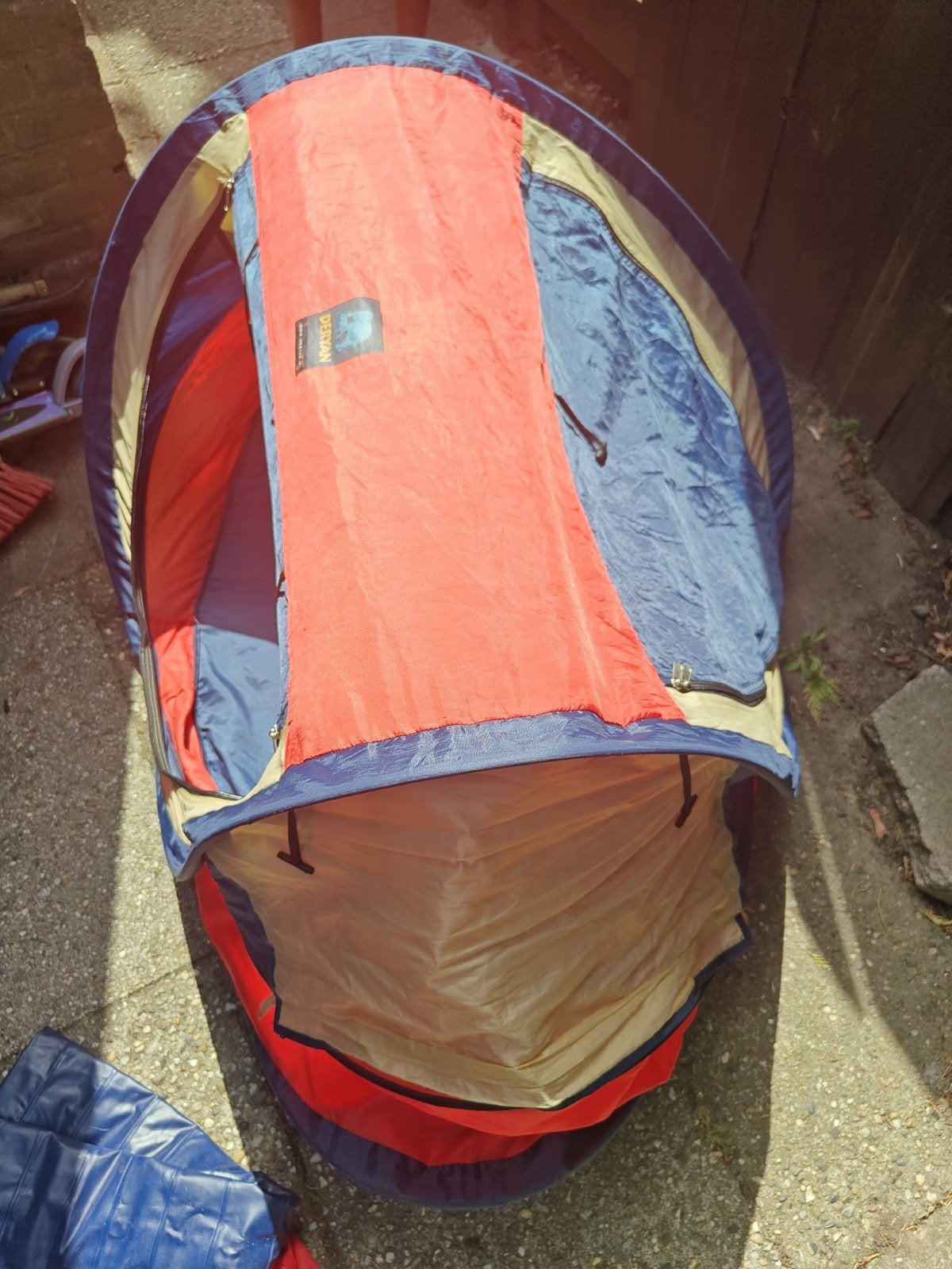 Deryan Baby Luxe Reisbed/Tent - Rood/Blauw, Ophalen, Gebruikt, Tot en met 2