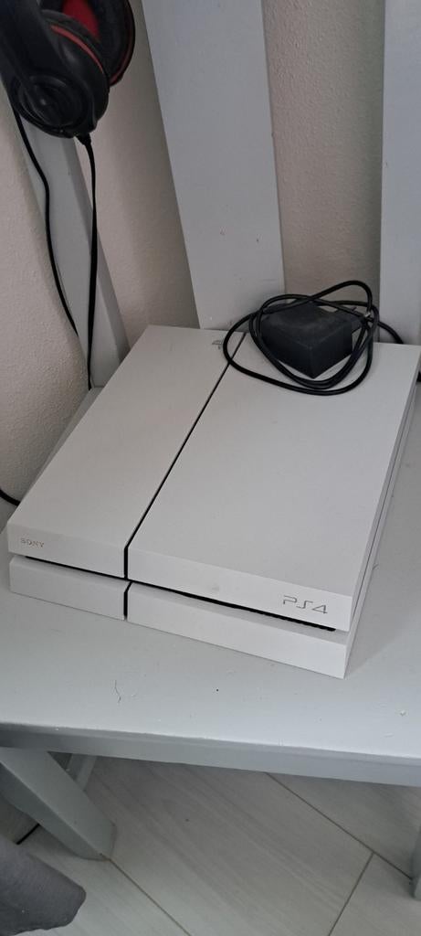 Witte PS4 met 2 controllers, Ophalen, Met 2 controllers, Original