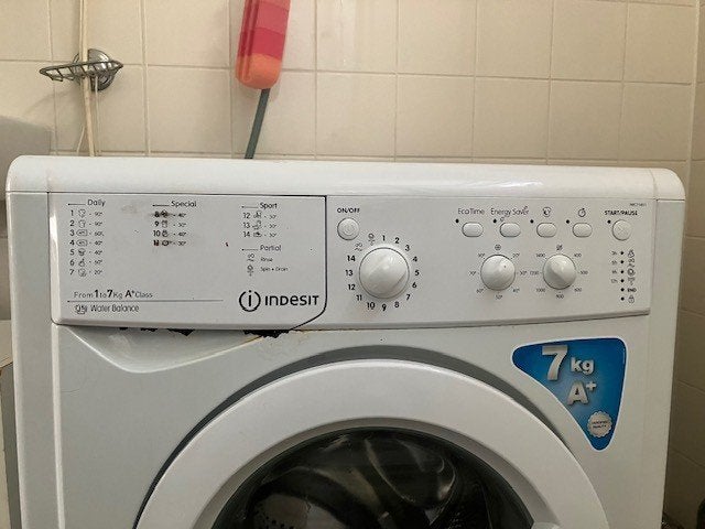 wasmachine t.e.a.b., Ophalen, 1200 tot 1600 toeren, Gebruikt, Voorlader