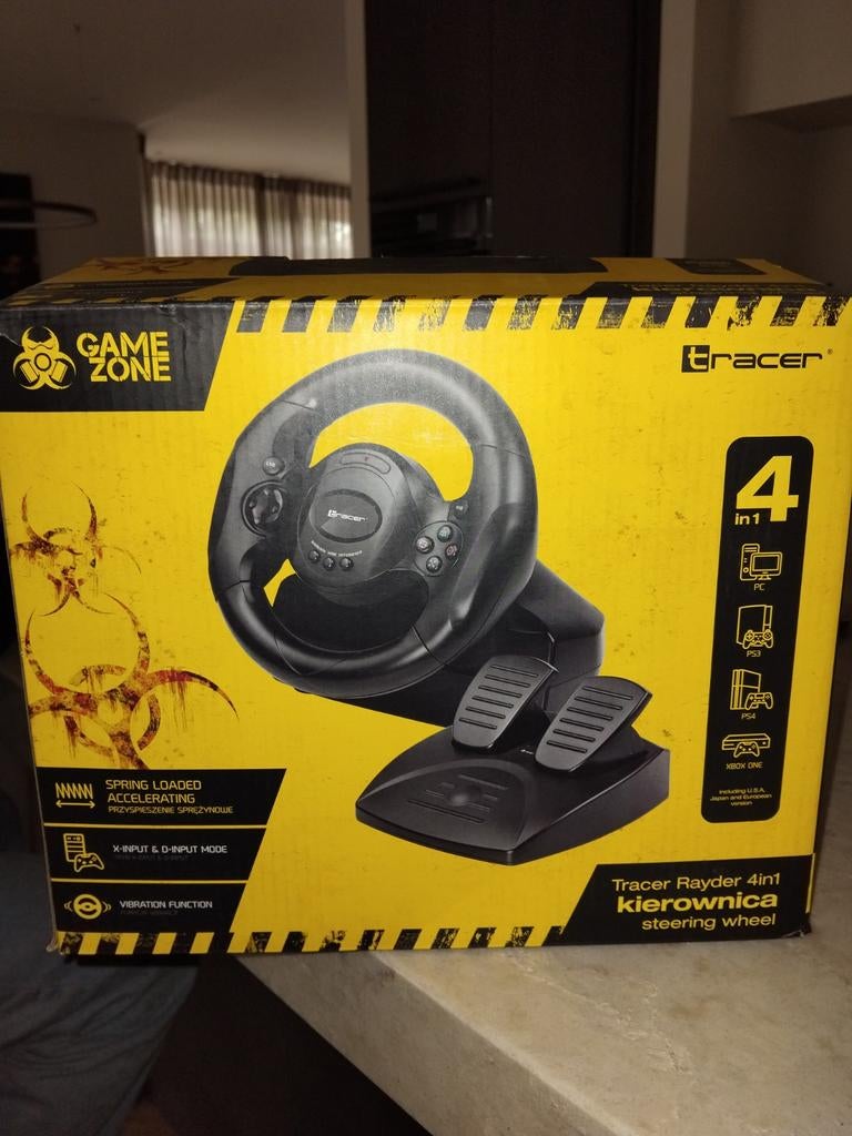 Tracer Rayder 4-in-1 racestuur met pedalen, Racestuur, Zo goed als nieuw, PC, Overige merken