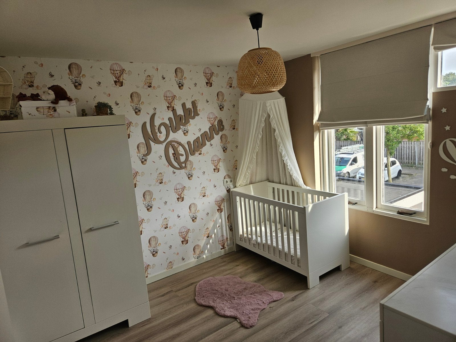 Interbaby Babykamer Set: Ledikant, Commode, Kledingkast, Ophalen, Gebruikt, Minder dan 140 cm, Minder dan 70 cm