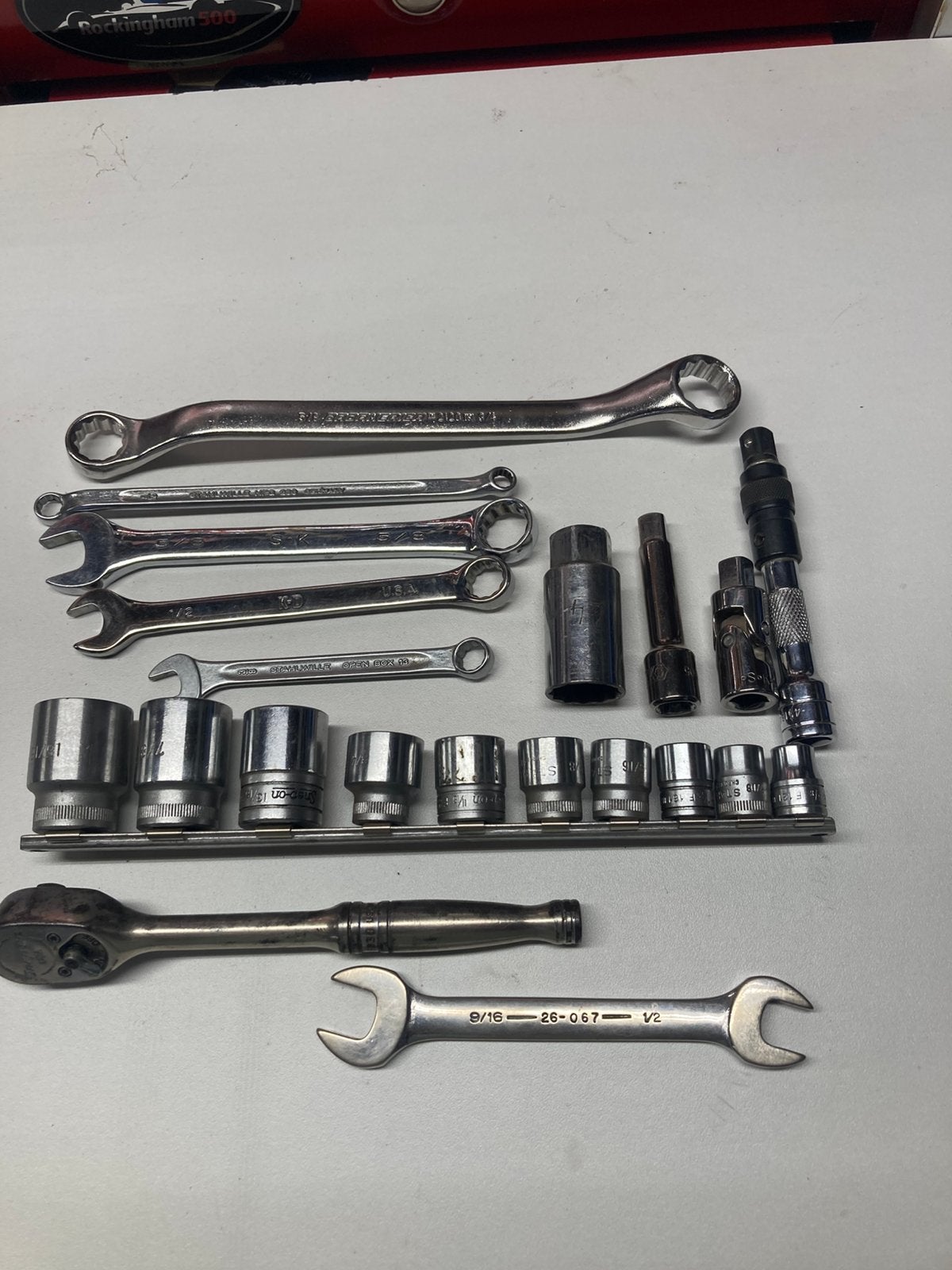 Snap on stahlwille 3/8 doppen set 12 kant, Ophalen of Verzenden, Zo goed als nieuw