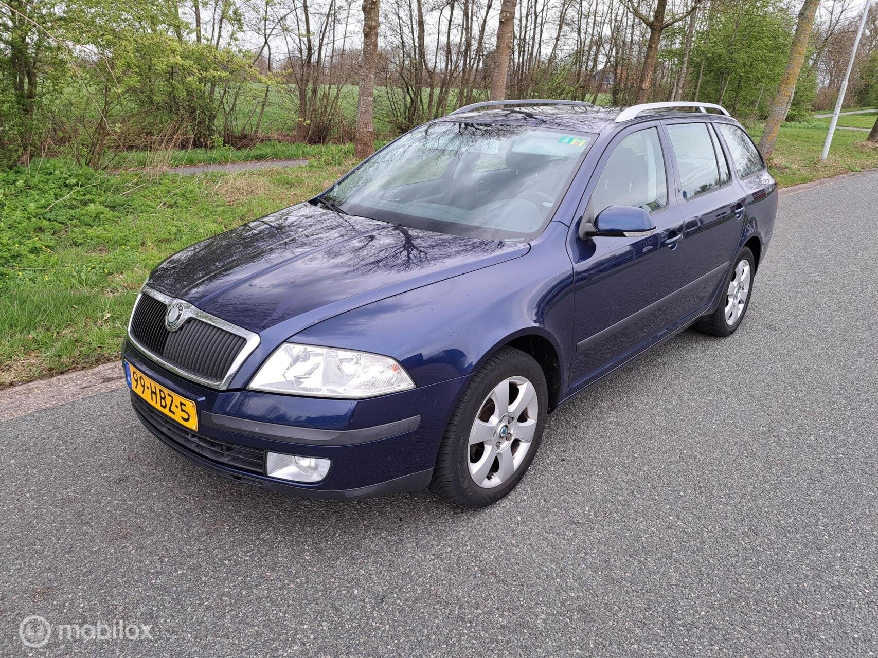 Skoda Octavia Combi 1.6 FSI Tour # Met Nieuwe APK!, Voorwielaandrijving, 15 km/l, 4 cilinders, Blauw