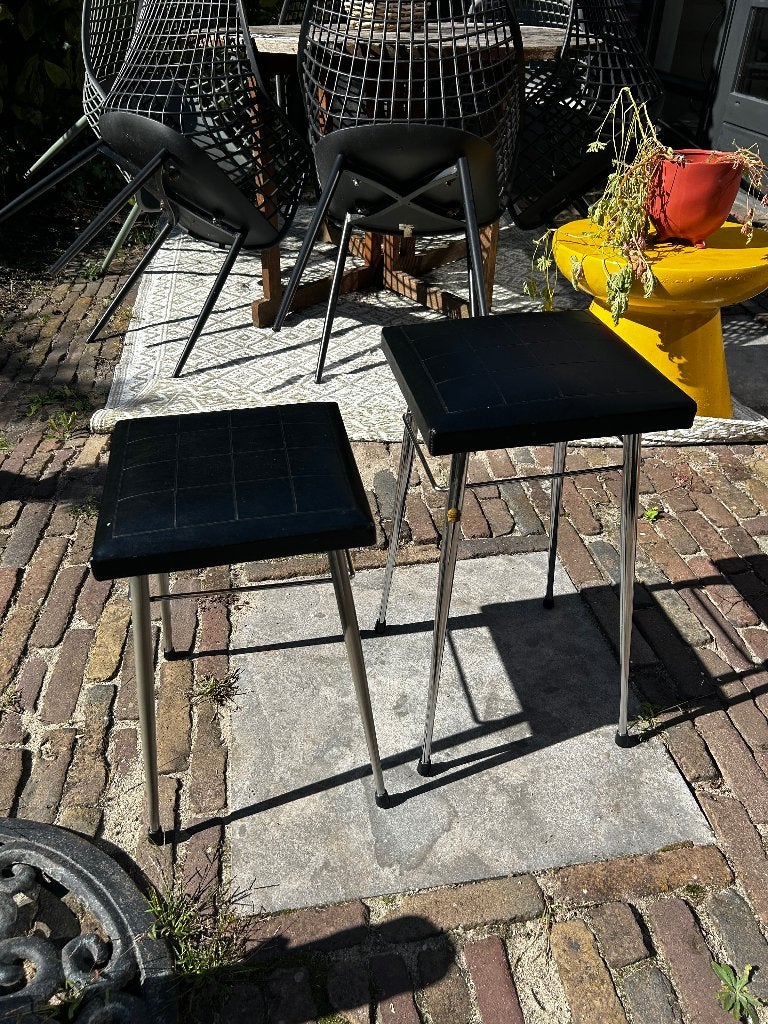 Set van 2 Vintage Brabantia Krukjes  Mid-Century Design, Ophalen of Verzenden, Gebruikt, IJzer
