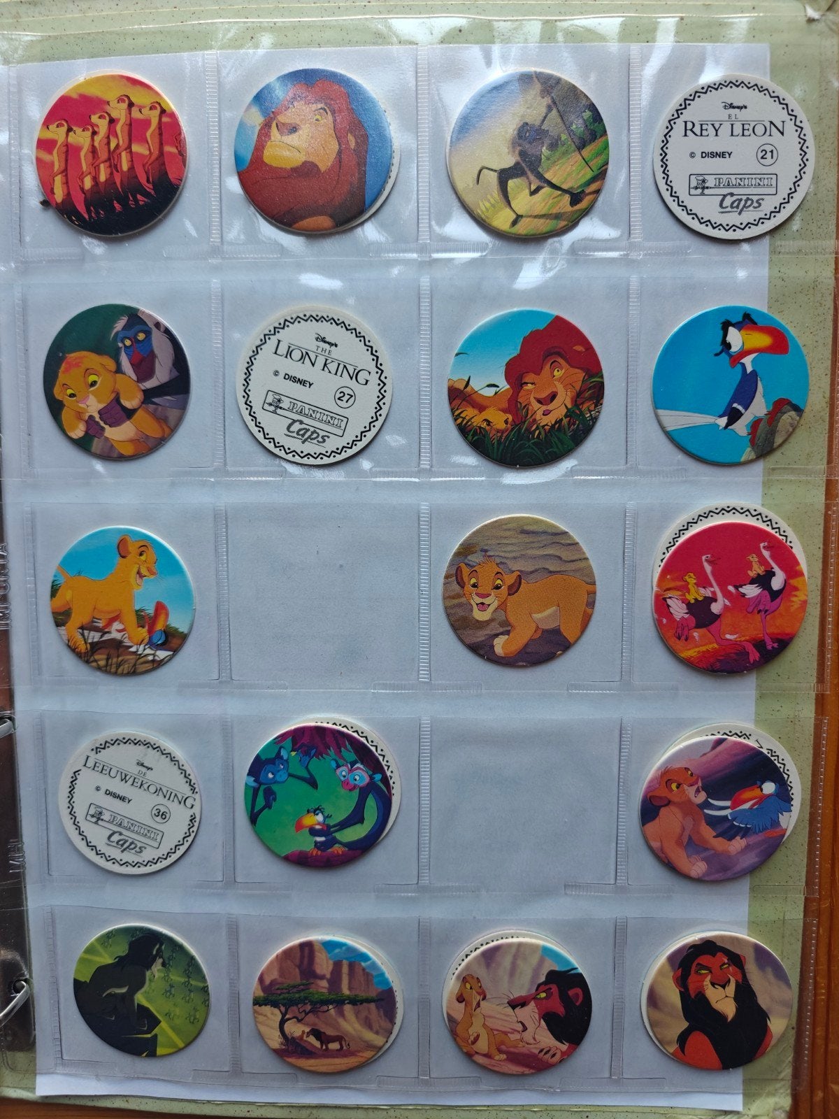 Lion King Panini Caps, Verzamelen, Ophalen of Verzenden, Losse flippo's