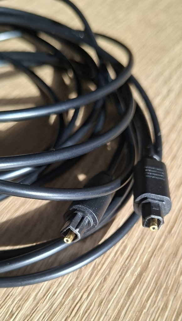 Toslink-ADAT-S/PDIF-Optische kabel 2x 5 meter, Ophalen of Verzenden, Zo goed als nieuw, 2 tot 5 meter, Optische kabel