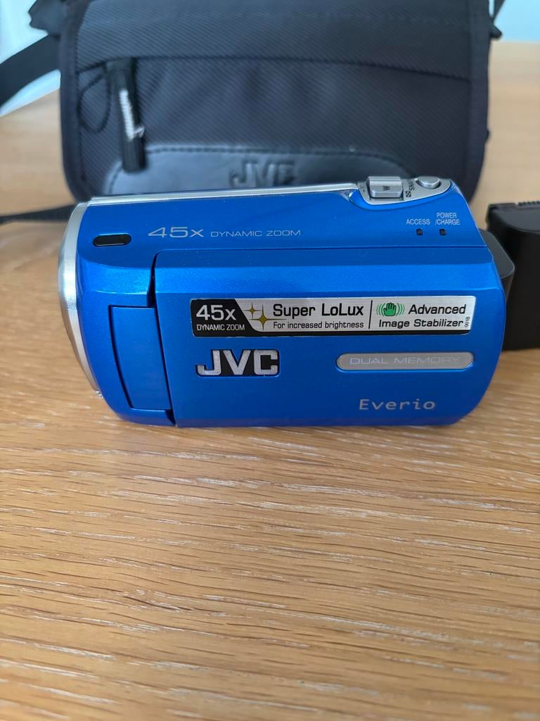JVC Everio Camcorder - Blauw - 45x Dynamic Zoom, Gebruikt, JVC, 20x of meer, Overige soorten