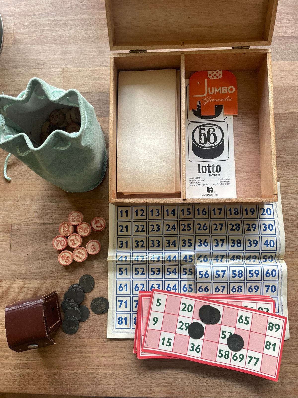 Bingo lotto spel vintage, Ophalen, Zo goed als nieuw
