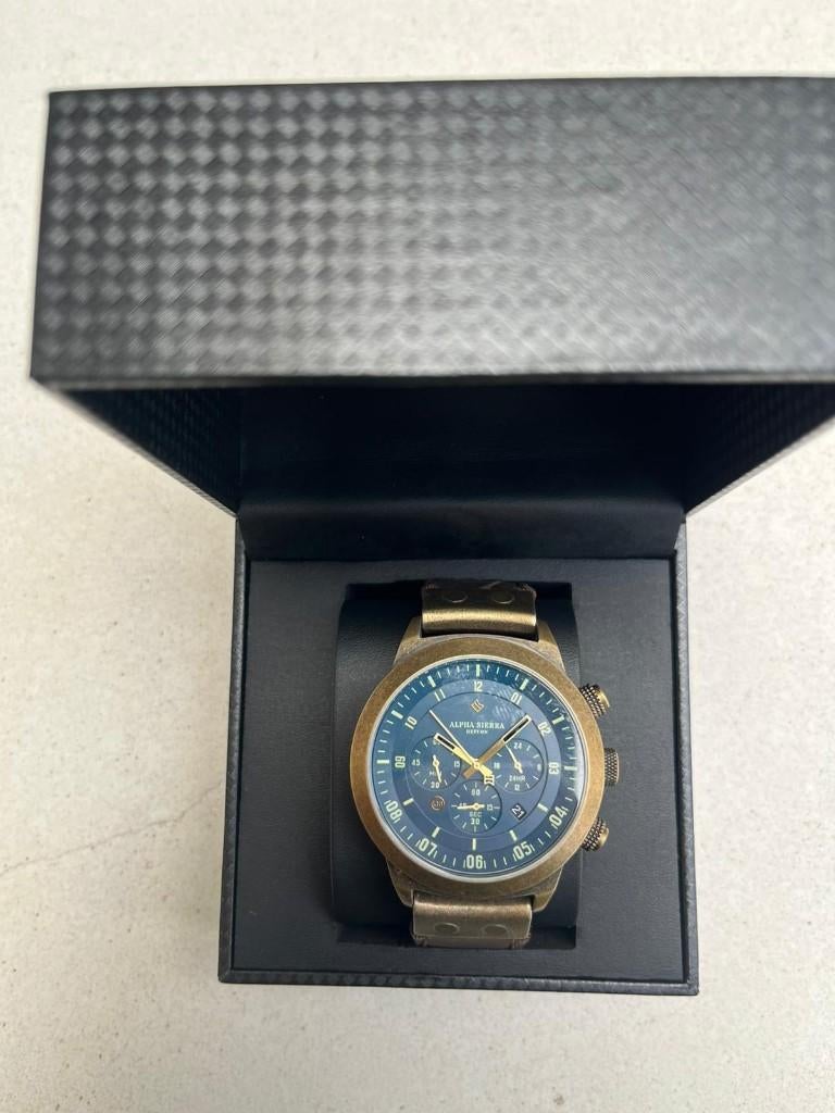 Alpha Sierra Defcon LGM60CL Mark V, Sieraden, Tassen en Uiterlijk, Horloges | Heren, Overige merken, Leer, Staal, Verzenden