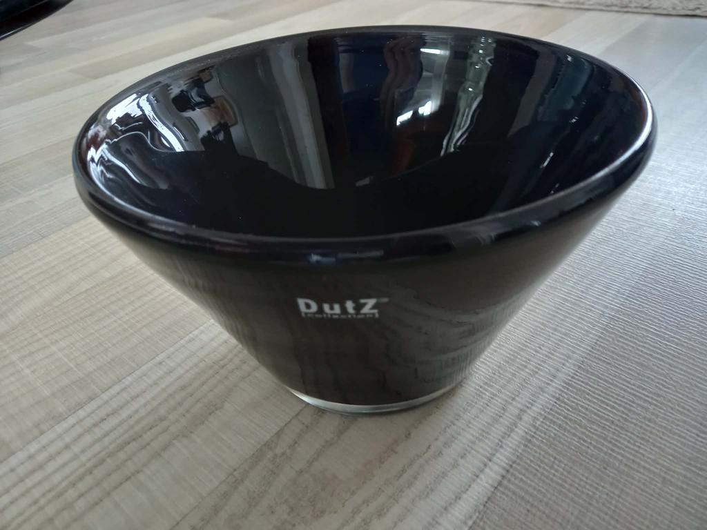 DutZ Glazen Schaal Zwart - Elegant en Stijlvol, Ophalen, Schaal, Rond, Glas