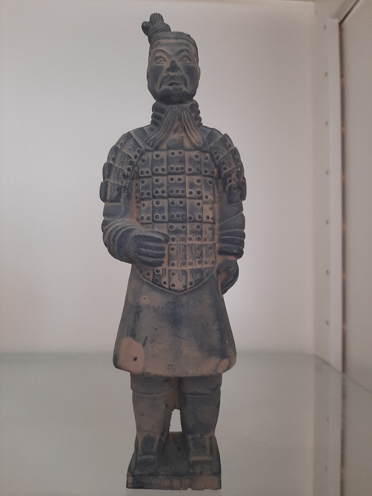 Terracotta Leger Beeld - Chinese Krijger, Antiek en Kunst, Kunst | Niet-Westerse kunst, Beeld, China, Steen/keramiek, Grijs, Handgemaakt
