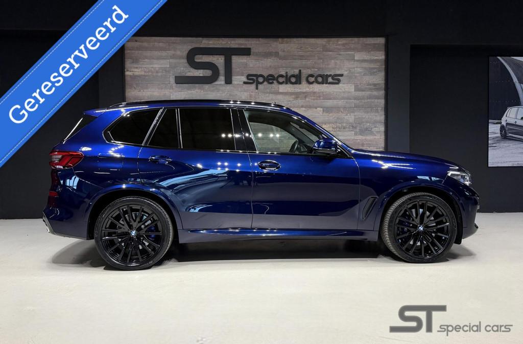 BMW X5 xDrive40i High Executive 7p.|Laser|GPS Volgsysteem, Automaat, Gebruikt, Met garantie (alle), Blauw
