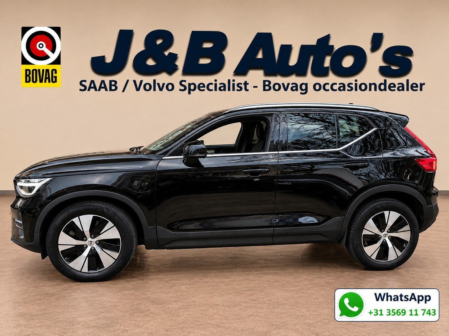 Volvo XC40 1.5 T4 Recharge Core Bright Carplay Achteruitrijc, Stof, Verwarmde buitenspiegels, Zwart, Bedrijf