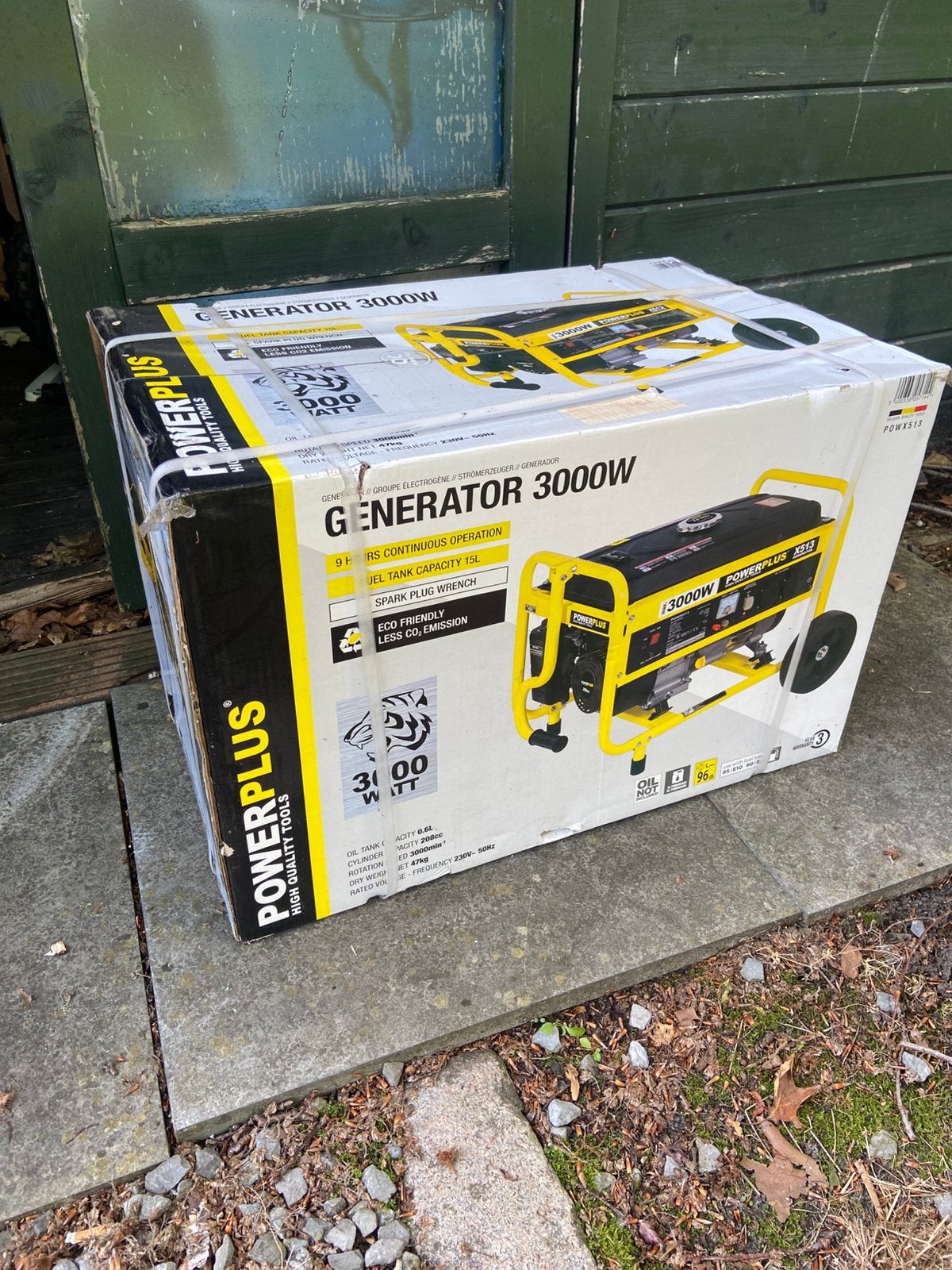 Powerplus 3000W Benzine Generator NIEUW in doos, Ophalen, Zo goed als nieuw, Minder dan 5 kVA, Benzine