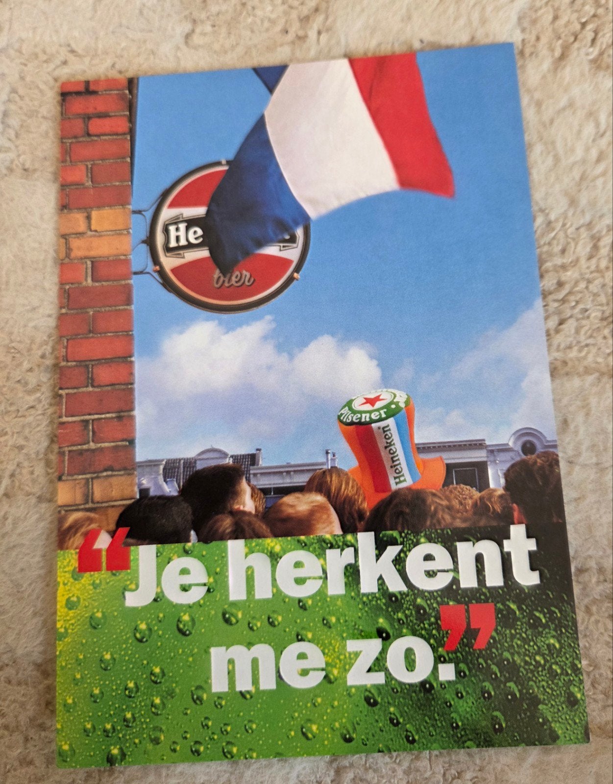 Heineken - 'Je herkent me zo.', Verzenden, 1980 tot heden, Ongelopen, Overige thema's