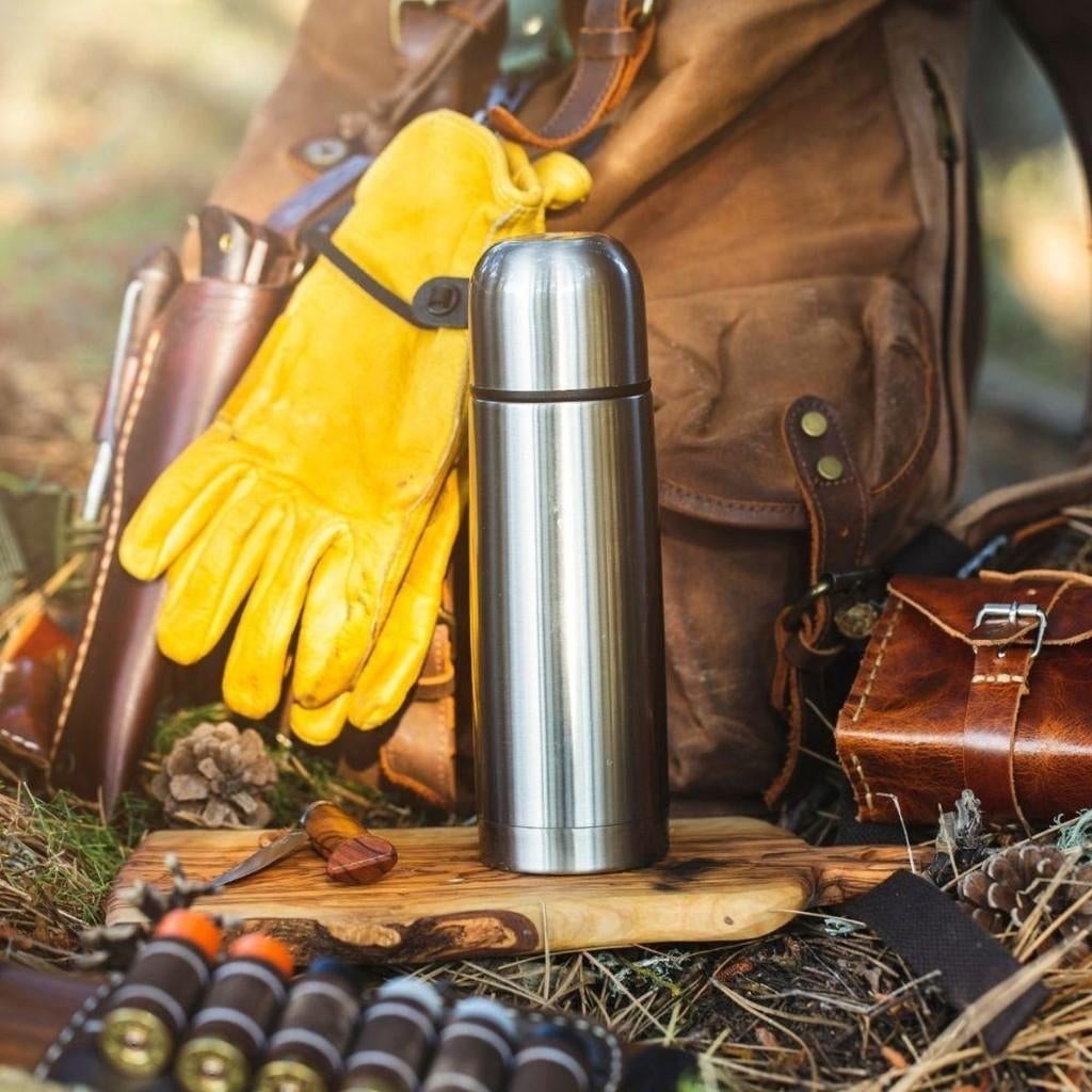 NIEUW Excellent Houseware RVS thermoskan thermosfles 750ml, Ophalen of Verzenden, Nieuw, Metaal, Grijs