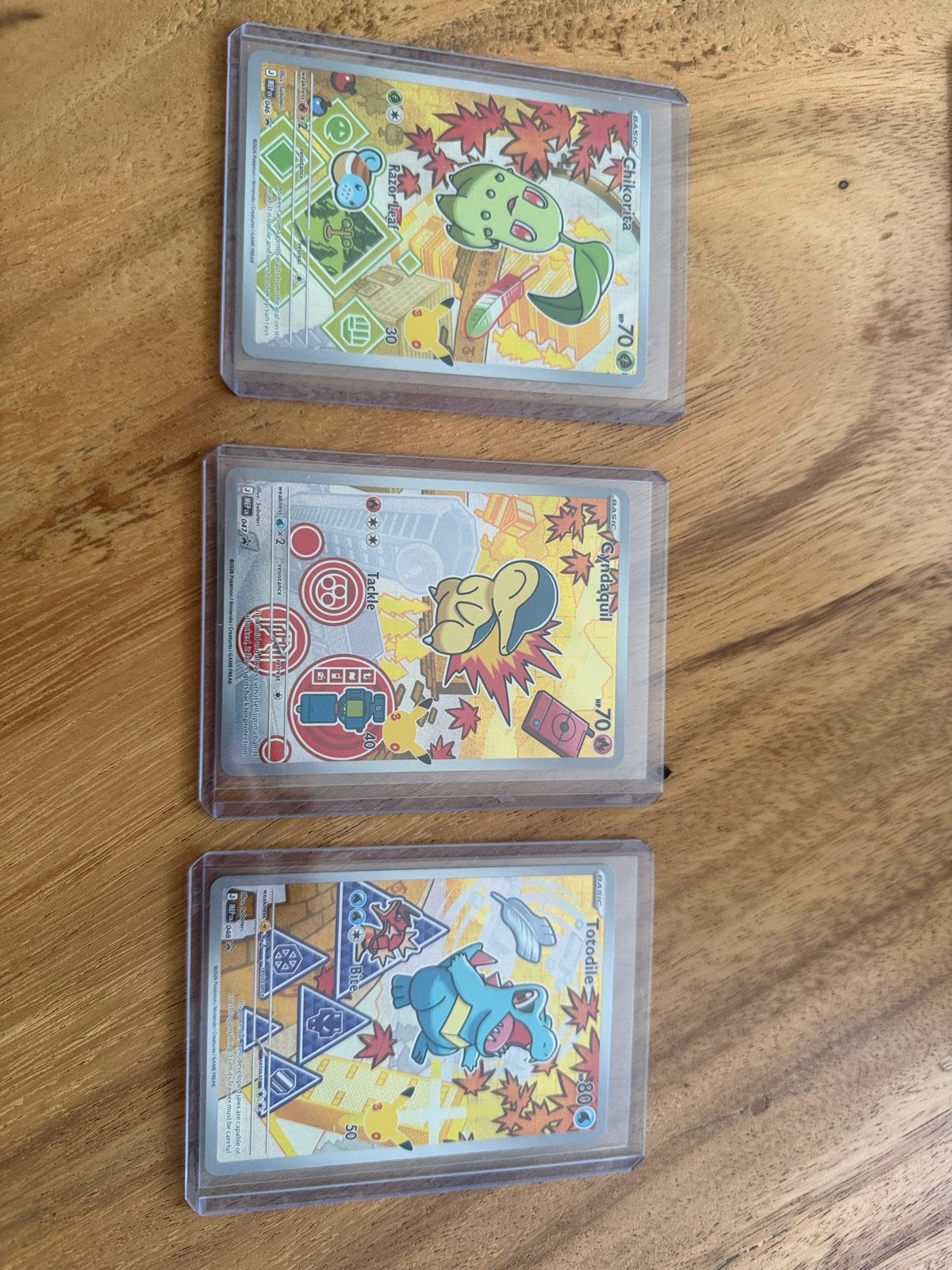 Pokémon first partner Gen2 Chikorita, Cyndaquil, Totodile, Ophalen of Verzenden, Nieuw, Meerdere kaarten