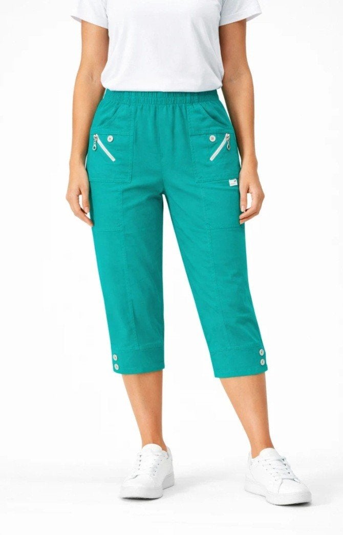 Petrol capri broek Cherry Berry Maat 48, 50 of 62, Kleding | Dames, Cherry Berry, C, Blauw, Nieuw