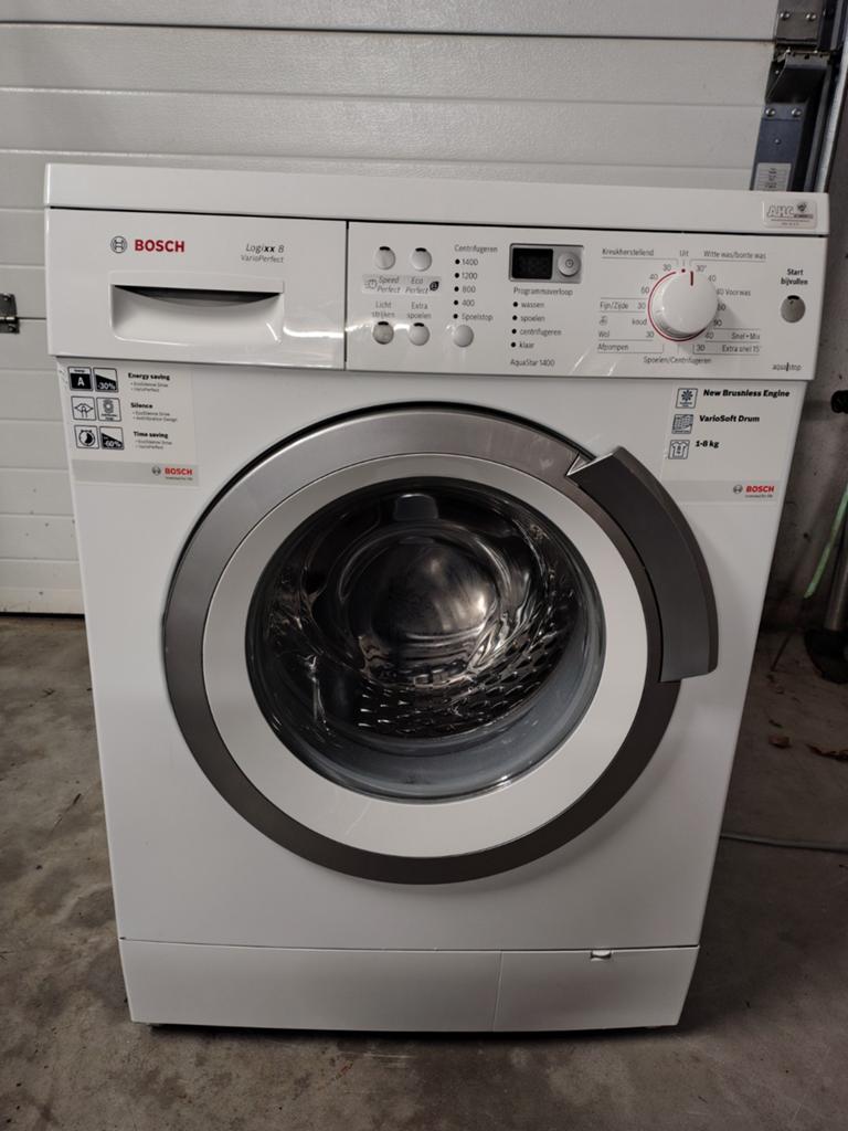 BOSCH WASMACHINE, Witgoed en Apparatuur, Ophalen, Gebruikt, Voorlader, 85 tot 90 cm