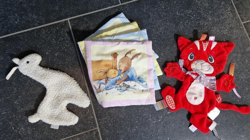 Knuffeldoekje / speendoekje / boekje LABEL-LABEL en JOLLEIN, Ophalen of Verzenden, Zo goed als nieuw, Overige typen