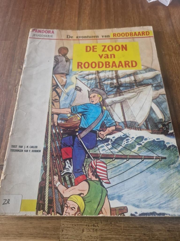 De Zoon van Roodbaard - Pandora Jeugdserie, Boeken, Stripboeken, Eén stripboek, Ophalen of Verzenden, Gelezen, J.M. Charlier, V. Hubinon