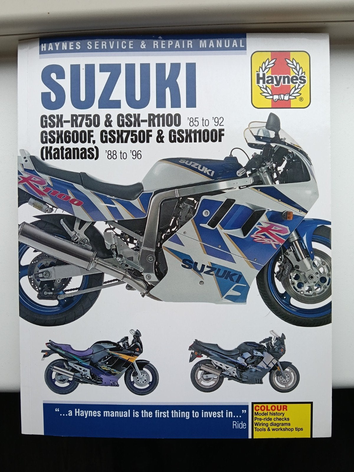 Haynes Service & Repair Manual Suzuki GSX-R750/1100 Katana, Ophalen of Verzenden, Suzuki