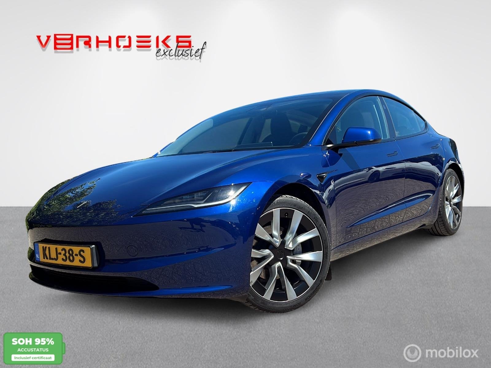 Tesla Model 3 Premium Long Range AWD 78 kWh BTW!, Auto's, Automaat, Dealer onderhouden, Gebruikt, Zwart