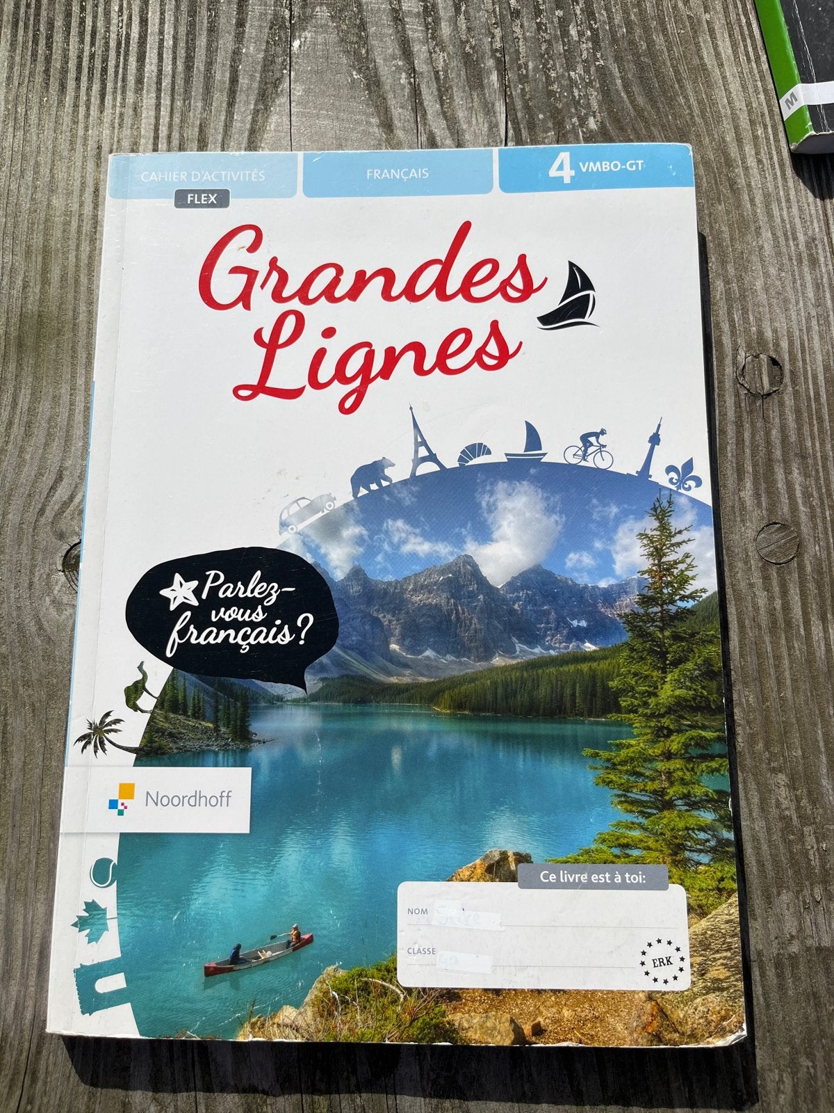 Grandes Lignes Frans 4 VMBO-GT Flex Werkboek, Ophalen of Verzenden, Gelezen, Non-fictie