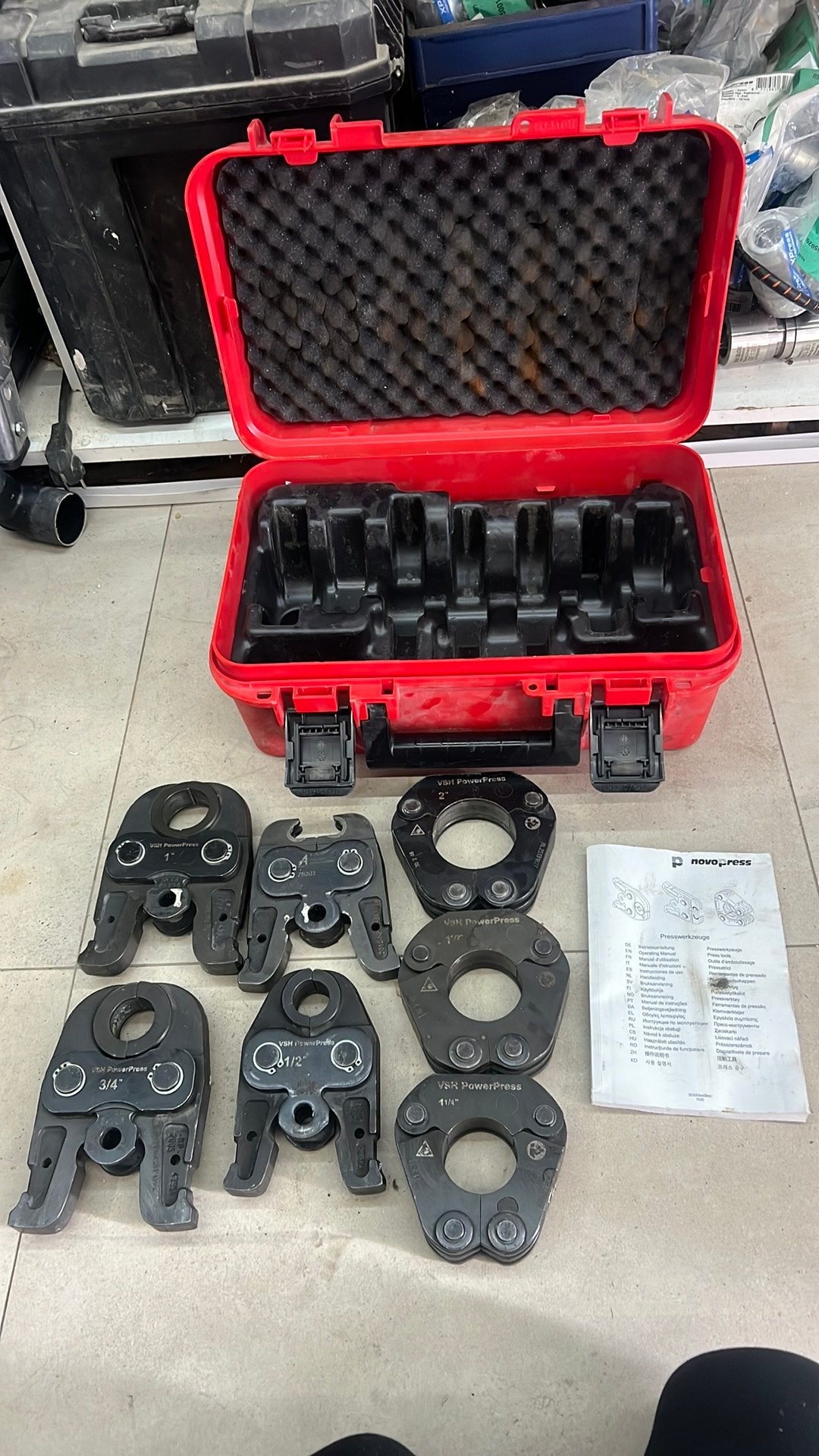 Persbekken set vsh PowerPress 1/2”- 2”, Ophalen of Verzenden, Zo goed als nieuw