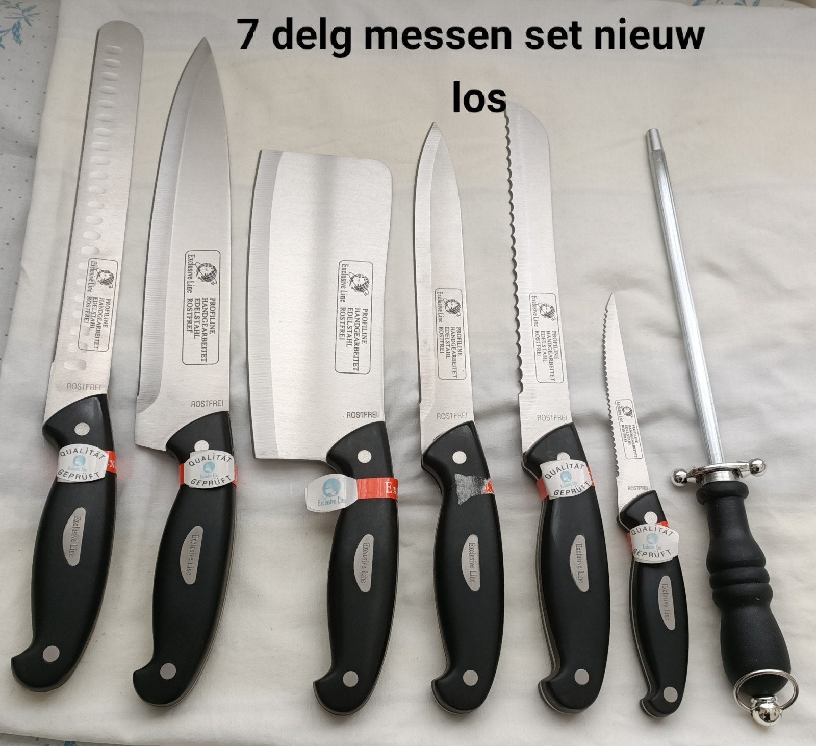 messenset+vorkjes, Huis en Inrichting, Los bestek, Nieuw, Ophalen of Verzenden, Rvs of Chroom
