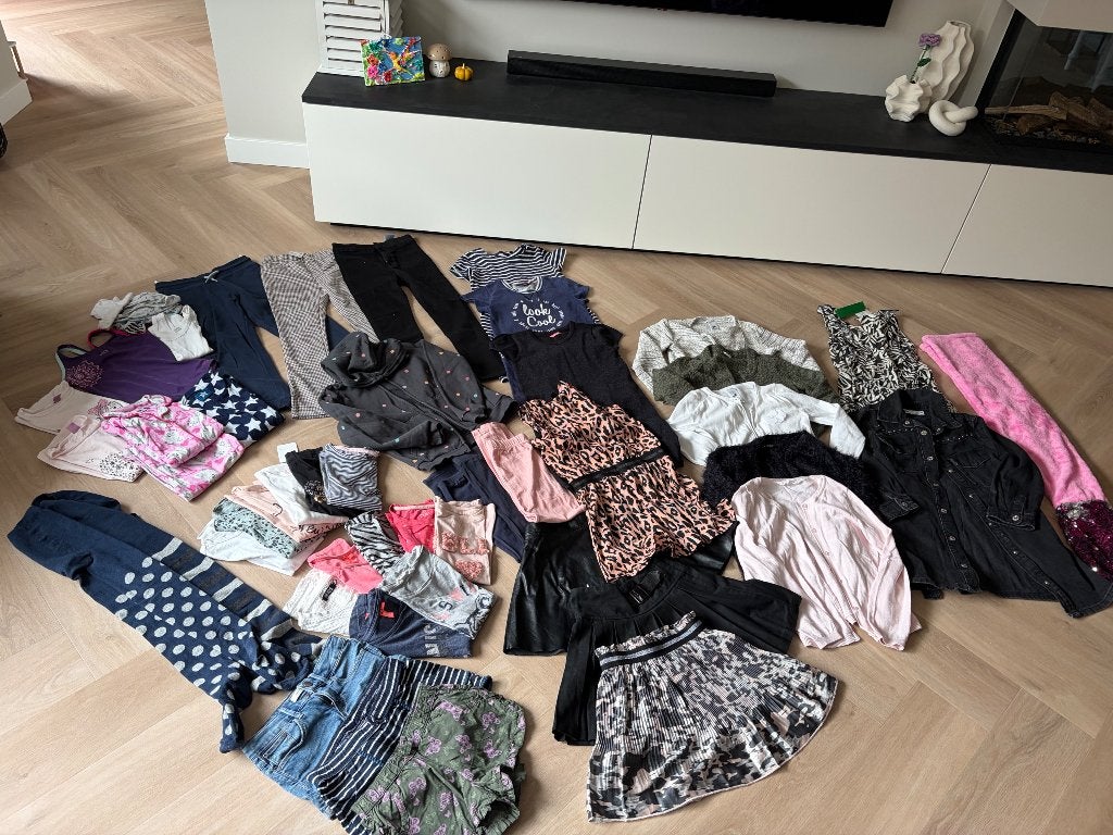 Groot kledingpakket maat 122/128 meisje, Ophalen of Verzenden, Zo goed als nieuw, Maat 128