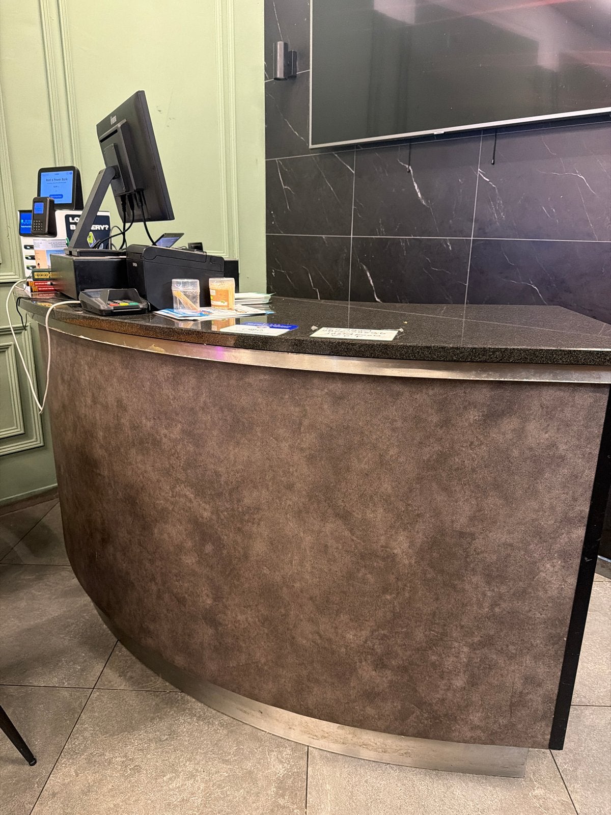 Moderne Receptiebalie met Granieten Blad, Receptie of Entree, Ophalen, Gebruikt, Tafel