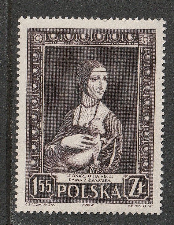 Polen 1956 - Museumweek - o.a Leonardo da Vinci, Postzegels en Munten, Ophalen, Polen, Postfris
