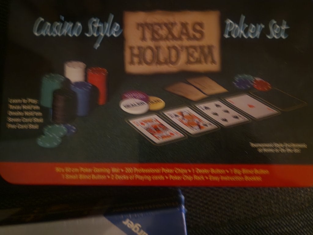 Pokerset, Hobby en Vrije tijd, Een of twee spelers, Ophalen, Zo goed als nieuw