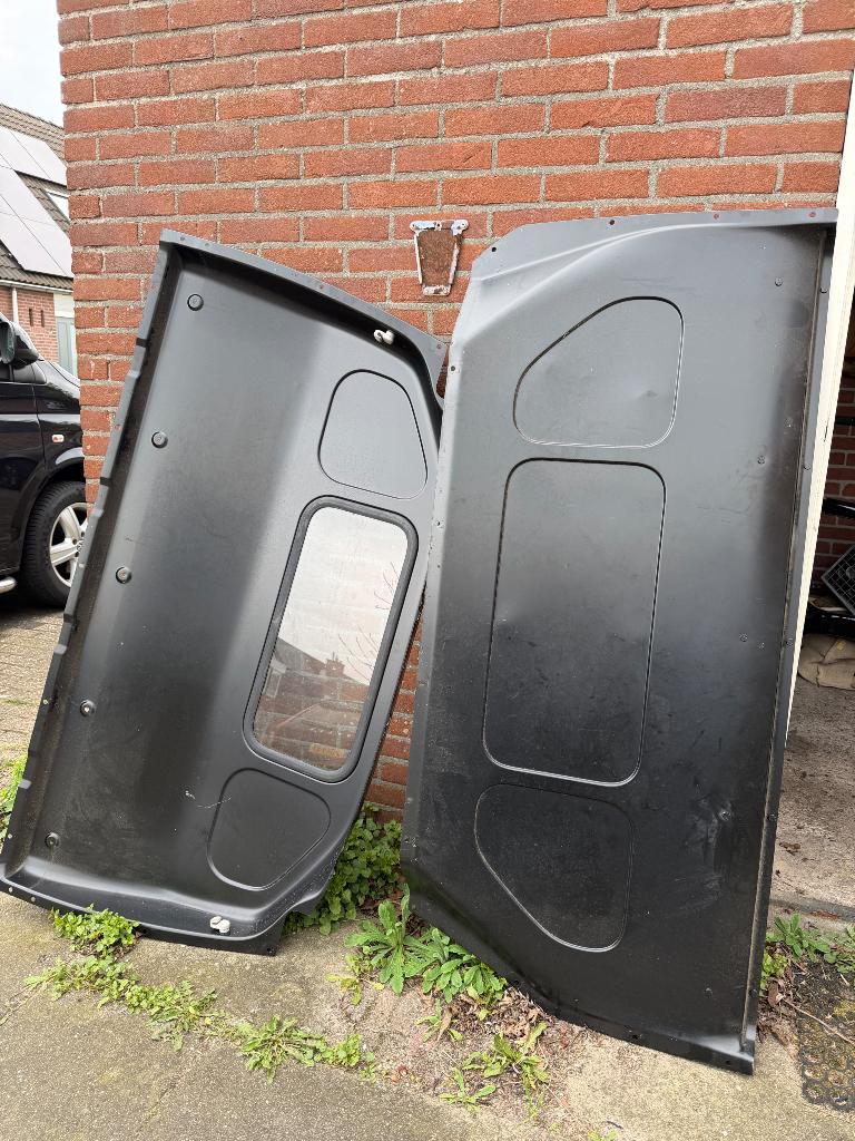 Tussenschot VW Transporter T5, 2-delig met raam + lat op lat, Ophalen, Gebruikt, Volkswagen, Rechts