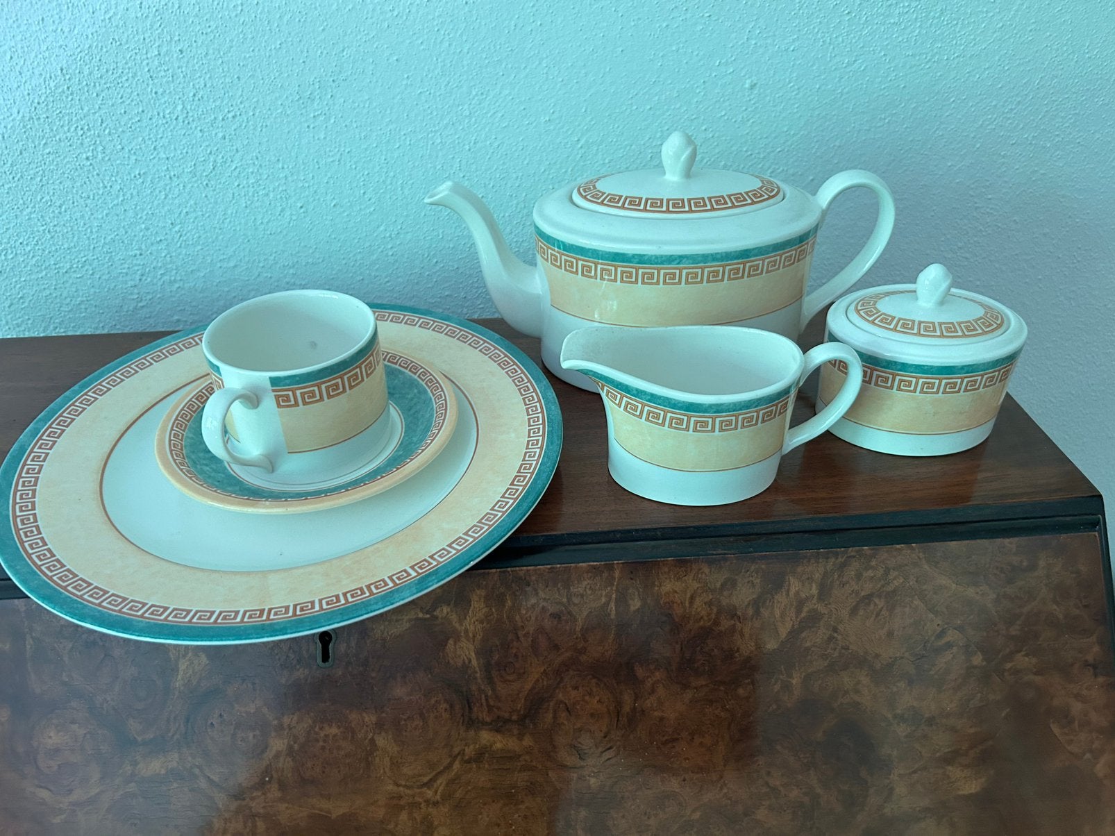 Johnson Bros Crown Ducal Ware Greek key servies- nieuw!, Huis en Inrichting, Keuken | Servies, Overige merken, Ophalen of Verzenden
