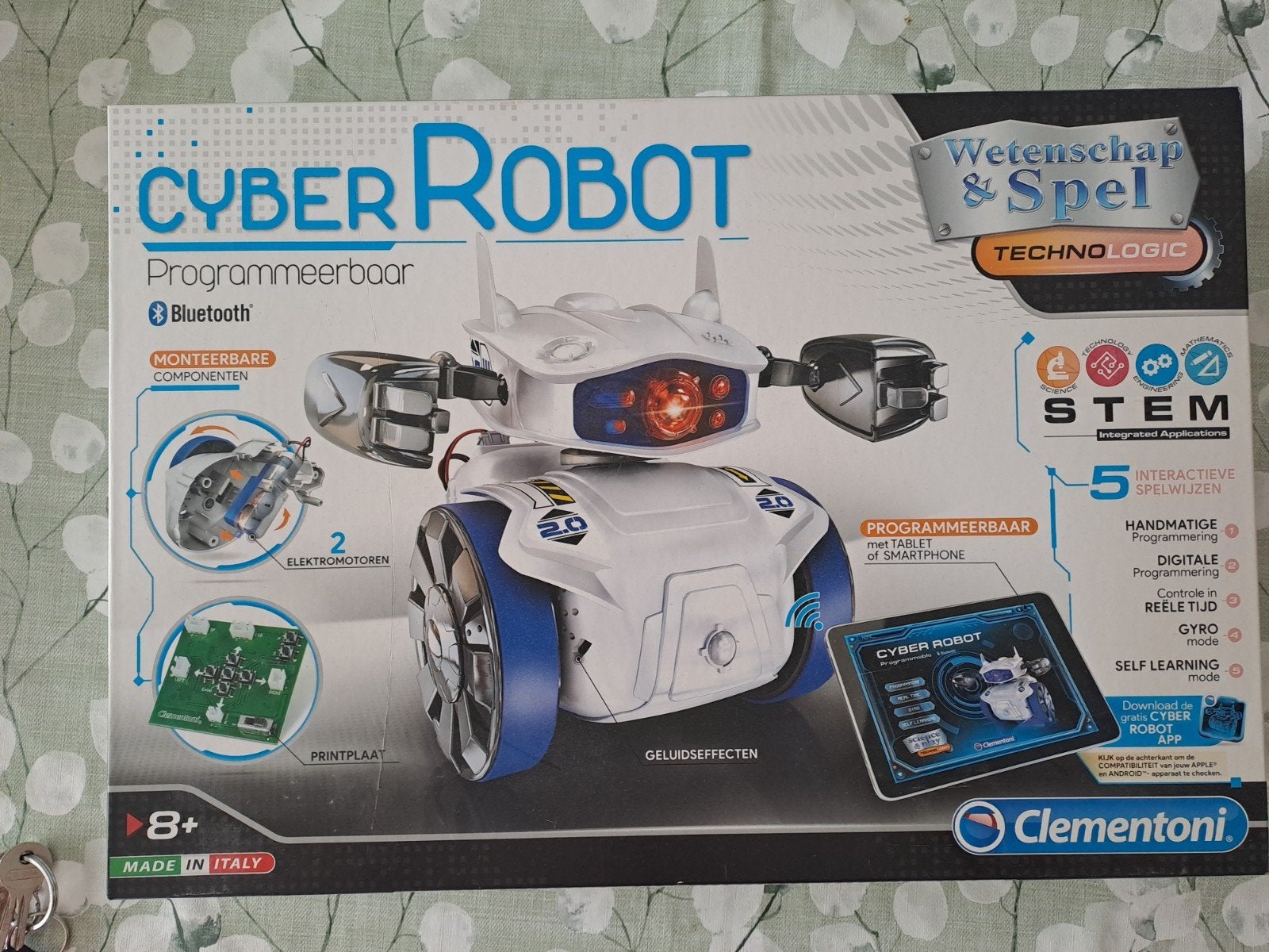 Clementoni Cyber Robot 2.0 - Programmeerbare Robot, Ophalen of Verzenden, Zo goed als nieuw, Bouwen, Met licht