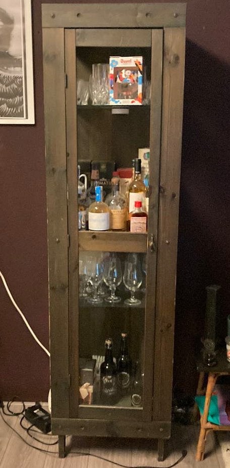 Whisky kast, Ophalen, Gebruikt, 100 tot 150 cm, 50 tot 100 cm